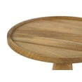 thumbnail image 4 of Ixia Round Solid Mango Wood Accent Side Table Natural, 4 of 5