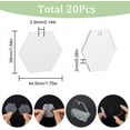 thumbnail image 2 of 1 Box 20Pcs Clear Acrylic Discs Acrylic Gift Tags Acrylic Hexagon Blanks Bulk Acrylic Blank Ornaments Transparent Plastic Clear Discs for Craft DIY Keychains Engraving Label Gift Supplies, 2 of 9