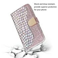 thumbnail image 5 of SaniMore for Samsung Galaxy S23 Ultra Wallet Case with Card Slot, Bling Sparkle Glitter Magnetic Clasp Purse Soft TPU + PU Leather Cover with Practical Bracket Shockproof Protection Shell, Silver, 5 of 8