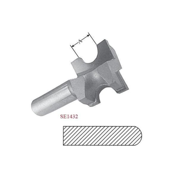 Half Round Router Bits bullnose
