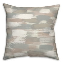 Creative Products Gray Brushstroke Pattern 18x18 Indoor / Outdoor Pillow