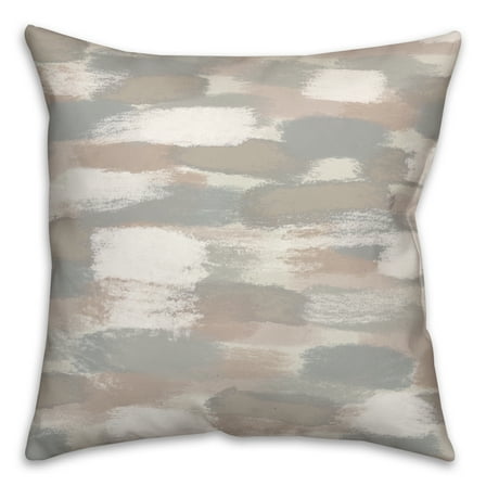 Creative Products Gray Brushstroke Pattern 18x18 Indoor / Outdoor Pillow