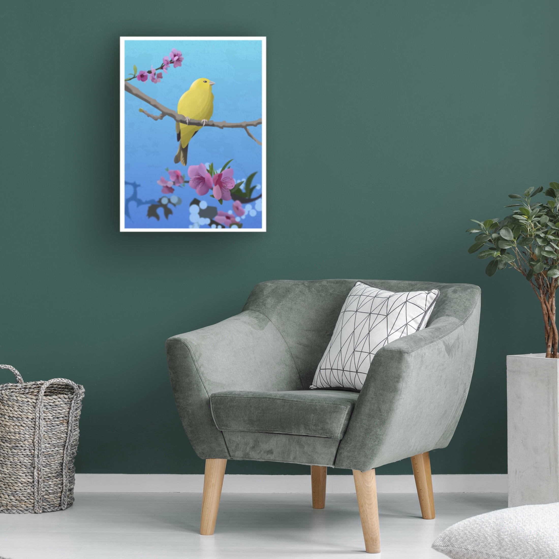 Trademark Fine Art Franco Caballero Goldfinch Canvas Wall Art