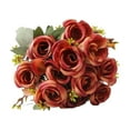 thumbnail image 5 of Opvise Artificial Flower Good Detail Realistic No Wither No Watering Long-lasting Fake Rose Photo Prop Table Centerpiece Wedding Party Decor Supplies Wine Red, 5 of 8