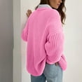 thumbnail image 4 of AGWOLF Womens Oversized Sweaters Chunky Crewneck Knitted Pullover Trendy Long Sleeve Jumper Tops, 4 of 7