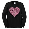 thumbnail image 2 of Wild Bobby, Pink Ribbon Heart, Breast Cancer Awareness, Men Long Sleeve Shirt, Black, Small, 2 of 5