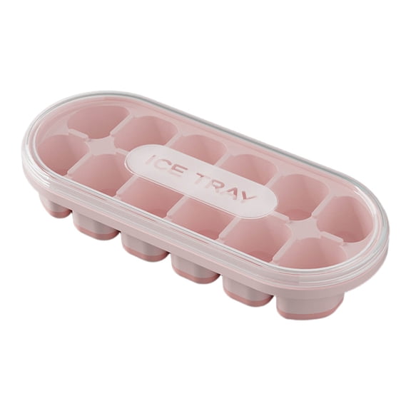 Byujiro Ice Tray with Lid Reusable Ice Mold Easy Release Stackable for Freezer, Ideal for Whiskey, Cocktails, Parties & Home Daily Drinks