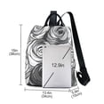 thumbnail image 3 of FORMRS Women's Travel Backpack Purse Anti-Theft Hidden Pockets Casual Shoulder Bag, Black Roses, 3 of 7