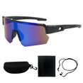thumbnail image 4 of Gafas de sol para bicicleta Gafas de sol versátiles a prueba de viento (película azul con marco negro), 4 of 9