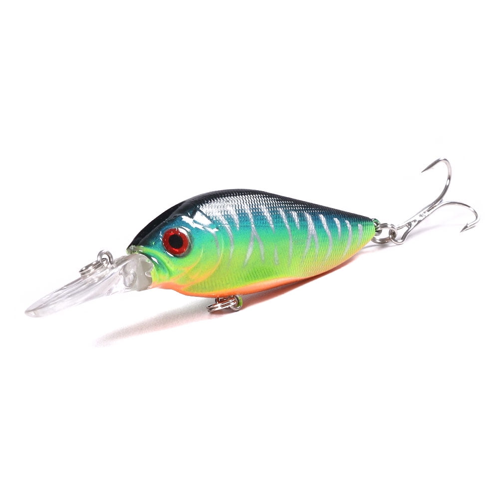 HENGJIA Minnow Fishing Lures Kit with Treble Hooks for Saltwater Freshwater, Lure kit for Trout Bass Salmon Fishing,10PCS