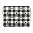 thumbnail image 7 of Dog Paw Footprint Cat Checked Tartan Plaid Portable Laptop Sleeve Compatible with MacBook Air Notebook Computer Case for Men Women College School Students, 7 of 7