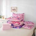 thumbnail image 6 of jejeloiu Kawaii Cute Axolotl 7 Pieces Bedding Comforter Set,Pink Sea Animal Full Bedding Set For Salamander Lover Reversible, 6 of 8