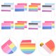 thumbnail image 4 of EeaseMX Bandera arcoíris de poliéster de 30 piezas, bandera del orgullo LGBT, pancarta portátil para exteriores para fiesta, 4 of 8