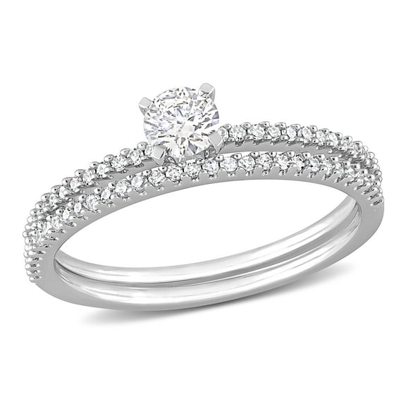 Everly Women's Diamond 14k White Gold Bridal Set