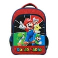 thumbnail image 1 of Super Mario Bros. Super Star Characters 16" Kids Backpack, 1 of 7