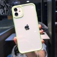 thumbnail image 1 of moskado Candy Color Border Shockproof Phone Case for iPhone 11 Pro Max 12 13 Mini XR X XS Max 7 8 Plus SE 2020 Clear Back Cover, 1 of 5