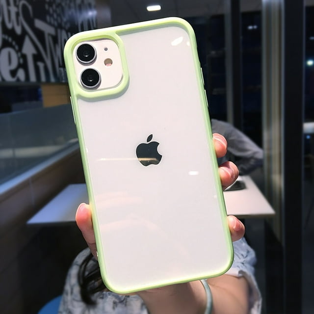 moskado Candy Color Border Shockproof Phone Case for iPhone 11 Pro Max 12 13 Mini XR X XS Max 7 8 Plus SE 2020 Clear Back Cover