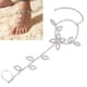 thumbnail image 5 of Cadena de pie de diamantes de imitación joyería de pie colgante en forma de hojas elegante para fiesta en la playa para reunión de citas para uso diario ANGGREK Otros, 5 of 8