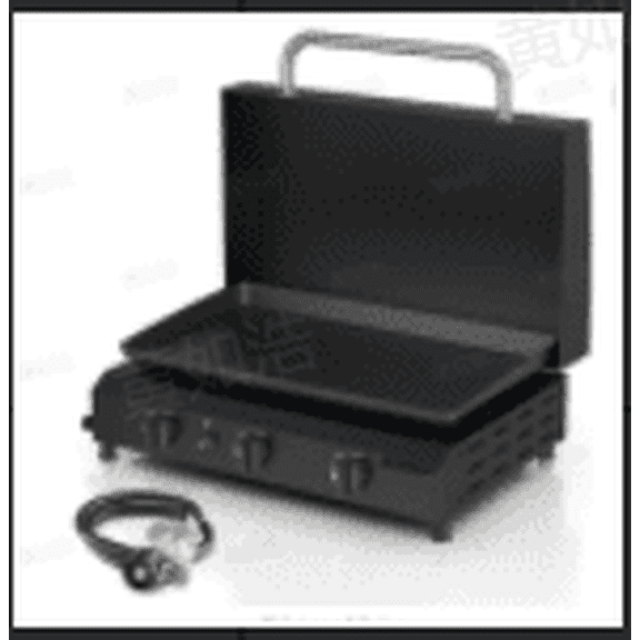 WARMOUNTS 3 Burner 23'' Propane Gas Griddle, 21000 BTU Flat Table Top Grill with Lid,Outdoor Desk Grill with Nonstick Enameled Tray, grease pan for Camping, BBQ