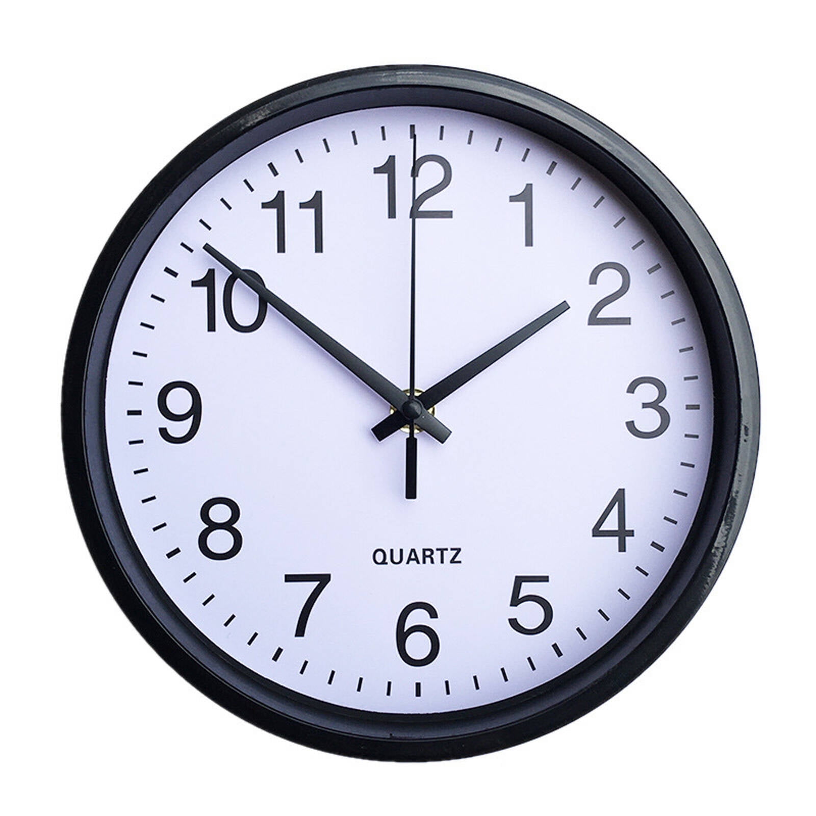 DESIGNICE Wall Clock,Silent Sweep Movement Small Wall Clock,Eco Friendly Wide Metal Frame Bathroom