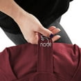 thumbnail image 6 of Node Fitness Zafu Meditation Cushion, 15" Round Buckwheat Yoga Pillow with Organic Cotton Cover - Burgundy, 6 of 7