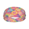 thumbnail image 2 of Motion Adornment Sweatband 15 In Both Men And Women Can Stretch Breathable Soft Perspiration For Hiking Walking Running Exercise Darkmagenta Tie-Dye Background Rainbow Colors (2), 2 of 8