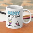 thumbnail image 4 of Personalized Daddy We Love You Coffee Mug Cup 11oz 15oz Funny Father's Day Birthday Christmas Gifts For Worlds Best Dad Ever Fathers Custom Name Gift From Daughter Son Dads Mugs ( 2 Kids), 4 of 7