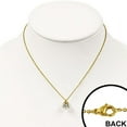 thumbnail image 2 of Stainless Steel Silver-Tone Womens Solitaire Prong-Set CZ Pendant Necklace, 2 of 3