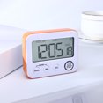 thumbnail image 4 of Temporizador de cocina, reloj despertador multifuncional, temporizador de cocina con reloj, temporizador digital, cronómetro con pantalla LCD grande con dígitos grandes, 4 of 5