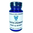 thumbnail image 1 of Polvo dental con goma de menta y mirra | Pasta de dientes natural | Sin flúor | Blanqueador | Pulido | Valhalla Spa Organics 1.5 oz, 1 of 6