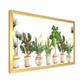 thumbnail image 2 of Designart 'Trio of Houseplants Sanseviera Snake Plants On White' Farmhouse Framed Art Print, 2 of 4
