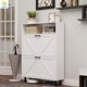 thumbnail image 1 of Gabinete de almacenamiento de zapatos Sunrise Farmhouse, organizador de zapatos con 2 cajones abatibles, gabinete de zapatero estrecho con almacenamiento abierto, 1 of 3