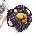 thumbnail image 4 of Lsque colorful mushroom Skull Pattern Lunch Bag Women/Men Insulated Lunch Box,Small Leakproof Cooler Food Lunch Containers Reusable High Capacity Lunch Tote Bags, 4 of 6