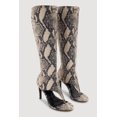 thumbnail image 2 of Women's Open Toe Thong Stiletto Knee High Heels, 2 of 6