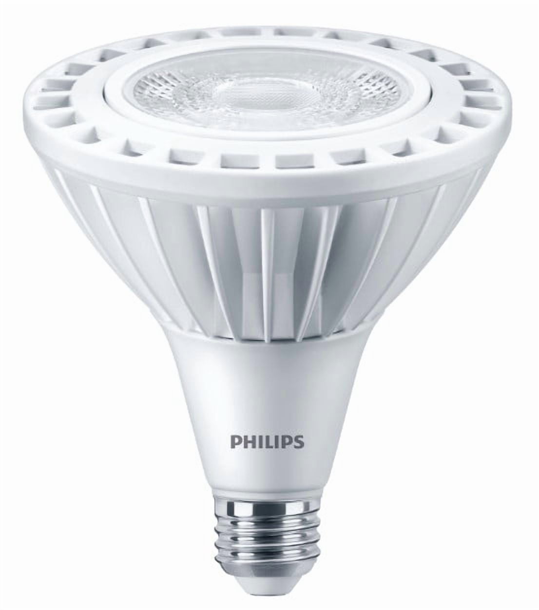 Philips 569731 TrueForce High Lumen LED PAR38  Indoor Flood Light, 27 watt, 2800 lumens, 3000K, bright white, Dimmable, Medium base, 120-277V (case of 6)