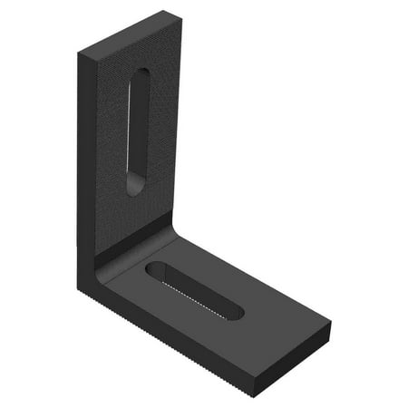 

10 Black L Bracket Foot for Solar Panel PV Module Mounting Racking Installation