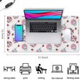 thumbnail image 5 of Long Mouse Pads for Desk,White Cow Milk Strawberry Pattern Desk Mats on Top Of Desks, Desk Mouse Pad Extra Large with 3mm Non-Slip Base and Stitched Edge for Gaming,Office,Work,Home 31.5"x15.7", 5 of 6