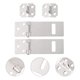 thumbnail image 3 of 2 Conjuntos de acero inoxidable Seguridad Anti-Robo Door Puerta Lock HASP Pestillo de seguridad, 3 of 6