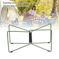 thumbnail image 4 of Foldable Cooler Stand, Portable Luggage Rack for Ice Box Fridge, Stainless Steel Holder for Outdoor Camping Picnic Travel & Beach, 4 of 7