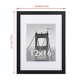 thumbnail image 5 of Meframe 2PACK 12x16 Wooden Picture Frame, Matted to 8.5x11 Wall Photo Frame, Black, 5 of 6