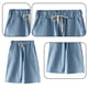thumbnail image 3 of Pantalones cortos de algodón para mujer, pantalones cortos largos, pantalones cortos de entrenamiento con bolsillos, 3 of 5