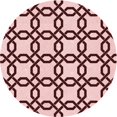thumbnail image 1 of Ahgly Tapis d'Intérieur Lavable en Machine Carré Transitionnel Marron Rouge, 3 Pieds Carré, 1 of 7
