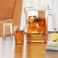 thumbnail image 6 of Hecteas Glass&Bottle - Kitchen Cups - Water Pitcher with Lid Perfect for Making Tea Juice and Cold Drink Water Jug for Hot/Cold Lemonade Juice(1*Cold Water Jug - Gray), 6 of 8