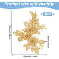 thumbnail image 2 of 4Pcs Gold Flower Embroidery Patch 3D Floral Applique Lace Fabric Patches Sew On Repair Patch Decoration Appliques for Wedding Dress Gown Bodice Costume Clothing Craft DIY Golden, 2 of 9