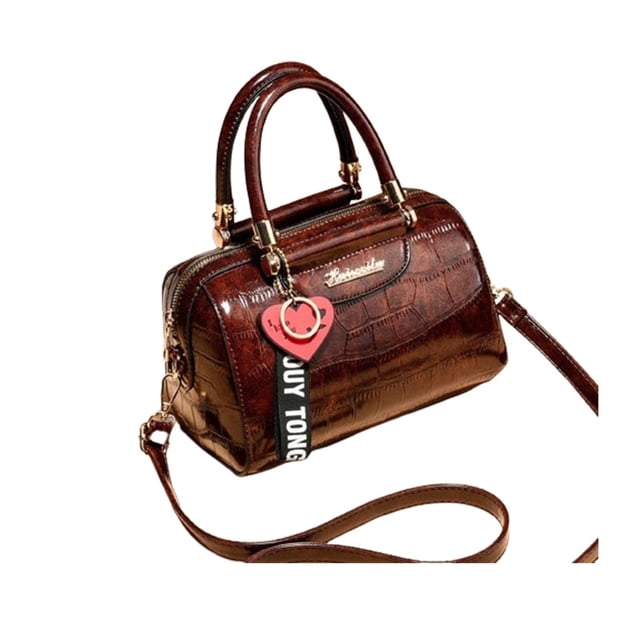 Bolso de mano minimalista para mujer, tipo bandolera, para vacaciones, negocios y compras. Marrón