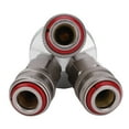 thumbnail image 3 of Conector de 3 vías componente neumático cromado Acero al carbono Rosca G1 / 2in Acoplador rápido Resistencia a la presión 30MPa Temperatura normal ANGGREK Otros, 3 of 8