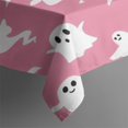thumbnail image 5 of Pink Halloween Ghosts Rectangle Tablecloth 60"x102",Waterproof Polyester Rectangle Table Cloth, Wipeable Spillproof Polyester Tablecloth for Dining, Camping, Indoor and Outdoor, 5 of 6