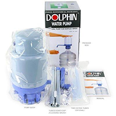 Water Bottle Pump - The Original Dolphin Manual Drinking Water
