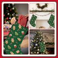 thumbnail image 7 of Fuzoiu green Christmas Element Print 18 inches Christmas Stockings, Personalized Christmas Stockings,for Family Decorations Hanging Ornament for Xmas Holiday Party, 7 of 7