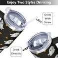 thumbnail image 5 of 40oz Trick or Treat Halloween Cup with Pumpkin and Skull Design, Insulated Drinkware with Straw Lid, 5 of 7